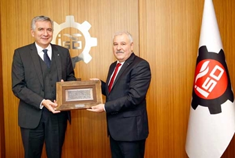 Asrın İşadamları Derneği Yönetiminden İSO Başkanı Erdal Bahçıvan’a Ziyaret