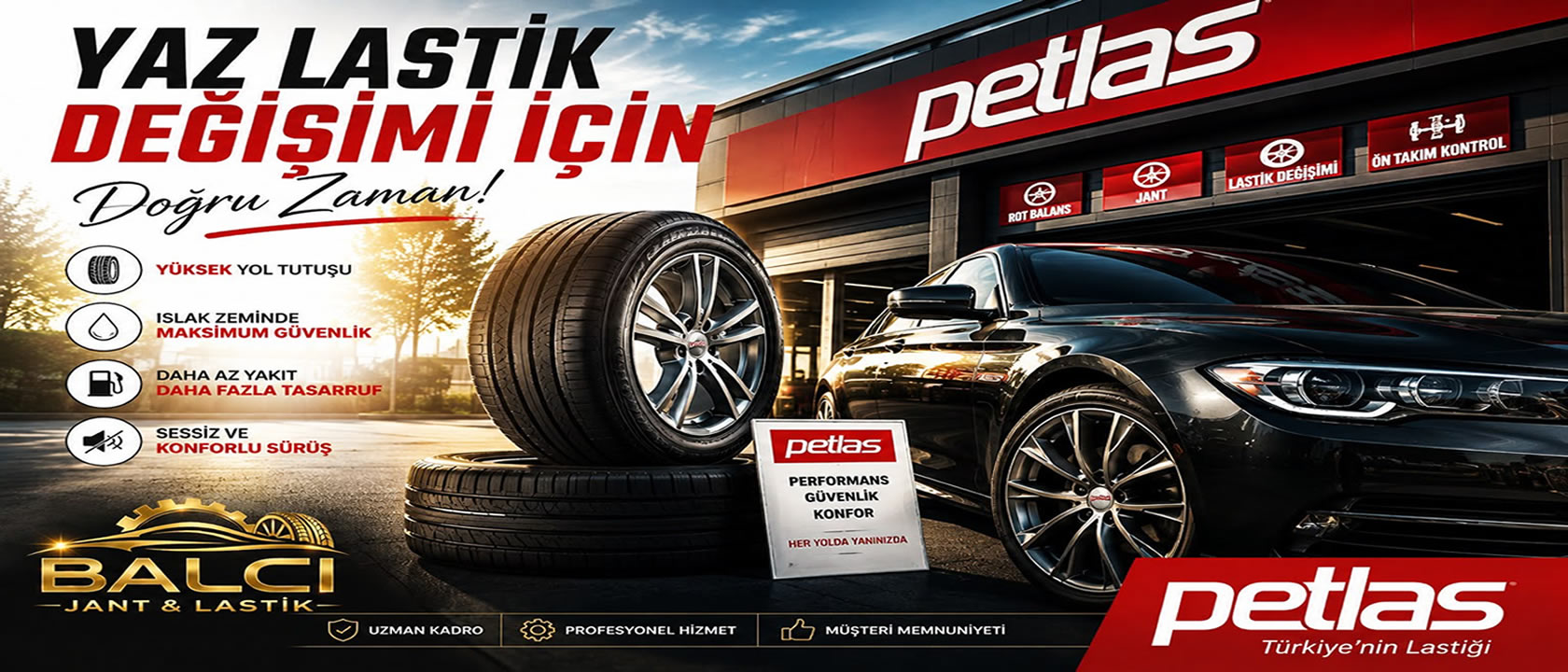 Mevsim değişimlerinde lastik değiştirmenin önemi.